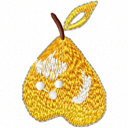 Pear Embroidery Design 12 Pear Embroidery Design 12